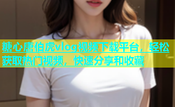 糖心唐伯虎vlog视频下载平台，轻松获取热门视频，快速分享和收藏