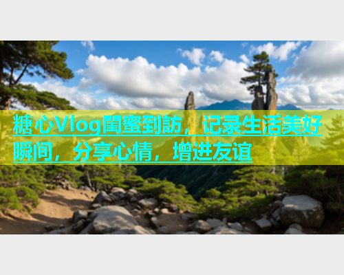 糖心Vlog閨蜜到訪，记录生活美好瞬间，分享心情，增进友谊  第1张