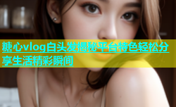 糖心vlog白头发揭秘平台特色轻松分享生活精彩瞬间