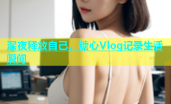 深夜释放自己，糖心Vlog记录生活瞬间